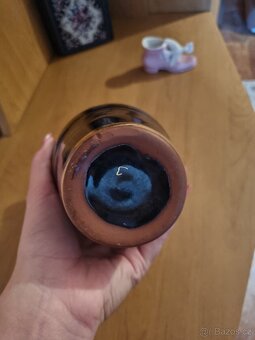 Stará tmavě modrá vaza - 2