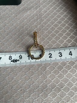 Naušnice kruhy zlato 585 - 2