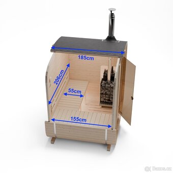 Sudová sauna 240cm AZS-ENGINEERING QUADRO 1QL - 2