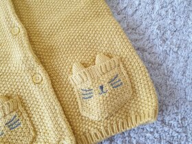 Dívčí pletený svetr na zapínání 86 - 2