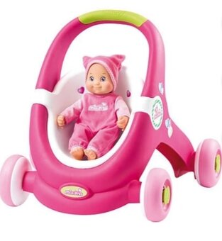 Kočárek a choditko Smoby Minikiss baby - 2