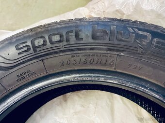 Prodám letní pneu DUNLOP SPORT Blue Response 205/60 R16 - 2
