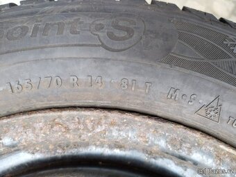 zimni komplet fabia ibiza 5x100 +165/70/14 zima - 2