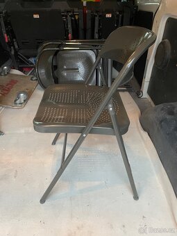 Zahradní židle kovové skládací IKEA - 2