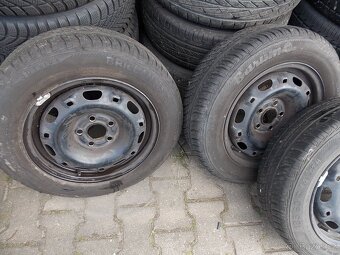 Sada 14" plech disků VW + letní pneu 185/60 R14 - 2