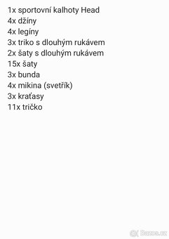 Oblečení dívka vel. 9-10 let (134-146) - 2