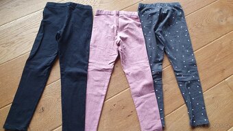 3ks zateplených legin H&M vel 134 - 2