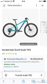 Juniorské horské kolo na 27,5” - XS rám - 2