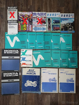 Katalogy, manuály VFR750 ZXR750 RVF750 RG500 CB750 GPZ900 - 2