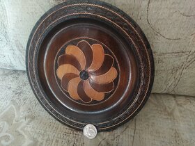 Dřevěná vázička a talířek - 2