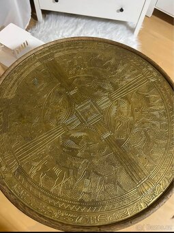 Starožitný mosazní štůl - 2