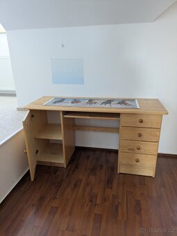 Psací stůl borovice masiv - 2