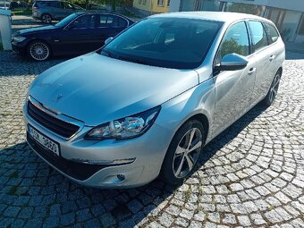 308 SW-kombi,1,6e-hdi-85kw-klima,model 2015-serviska,3x klíč - 2