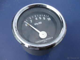 Tlakoměr 0-10 kg/cm2 PAL Czechoslovakia Škoda 110R, Avia,Zet - 2