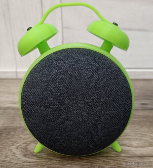 Google Home mini - 3D budík - hlasový asistent - 2