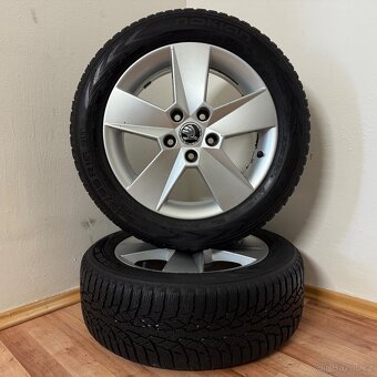 ŠKODA OCTAVIA 3 5x112 R16 ET46+ZIMNÍ 205/55R16 5mm - 2