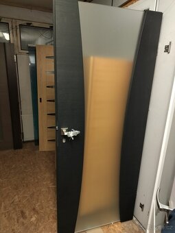 Dveře Dre Vetro C.1 Černá, příčně vroubkovaná 80 cm - 2