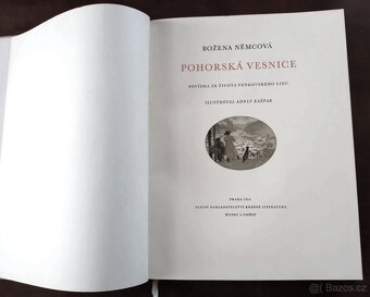 Pohorská vesnice – ilustrace A. Kašpar. - 2