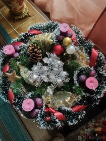 Adventní věnec 40/15 cm - 2