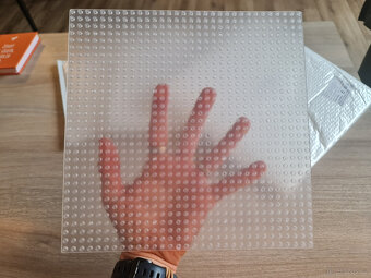 Velké "Lego" průhledné podložky na stavění - 2