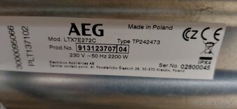 Aeg prač̣ka 7kg vrch.parní.typ vyfocený. - 2