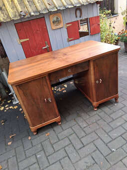 Starožitný psací stůl + křeslo - 2