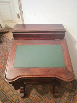 Malý psací stůl / komoda / sekretář Davenport - 2