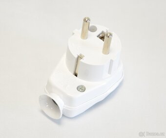 Síťová vidlice s vypínačem a kontrolkou BÍLÁ - 2