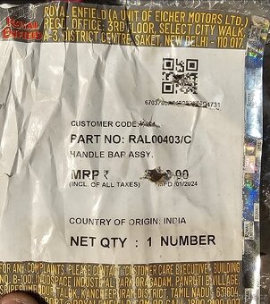 OEM řidítka pro Himalayan 411 Scram - 2