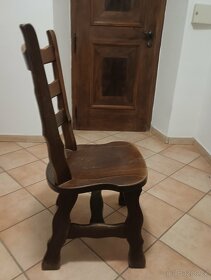 Rustikální židle Dubové- nová cena - 2