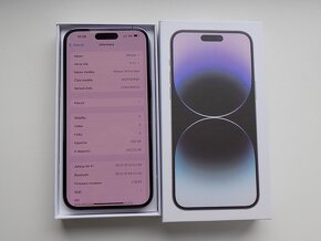 APPLE iPhone 14 Pro MAX 256GB Deep Purple-ZÁRUKA -TOP-100%ba - 2