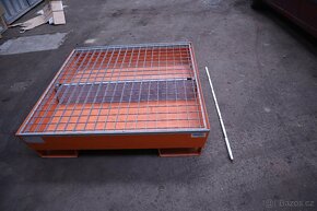Záchytná vana base-line, z oceli, pro 4 sudy - 2