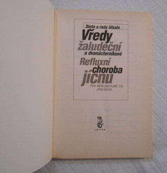 Vředy žaludeční a dvanácterníkové Refluxní choroba jícnu - 2