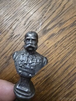 František Josef/ Franc Josef menší kovová busta - 2