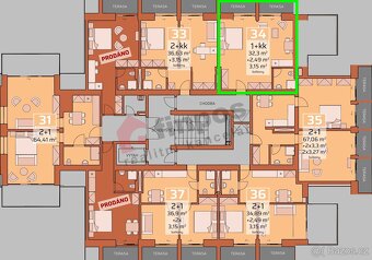 Prodej apartmánu č. 34 v projektu Orion Benecko - 2