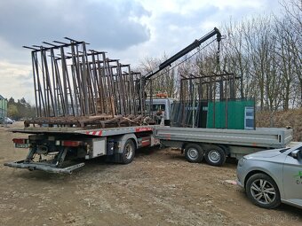 Autodoprava s hydraulickou rukou, písek, štěrk, beton - 2