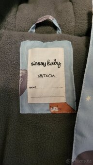 Zimní kombinéza, rozměr 68-74 - 2