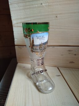 MNICHOV BOTA starožitná MALOVANÁ BOHATĚ ZDOBENÁ UPOMÍNKOVÁ - 2