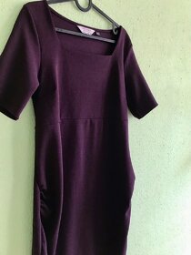 Fialové těhotenské šaty Dorothy Perkins Maternity - zlevněno - 2