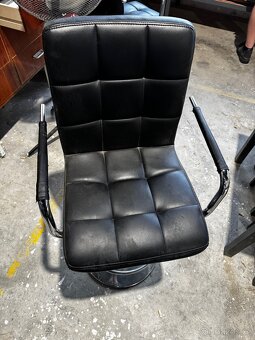 Barová židle kožená - 2