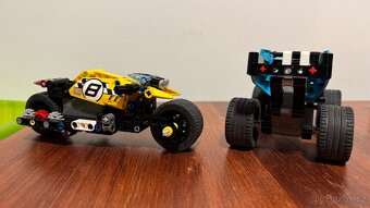 LEGO 42058 Motorka a 42059 Náklaďák pro kaskadéry - 2