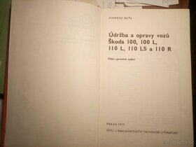 údržba a opravy vozů škoda 100,110, 110R-1977, 469stran - 2