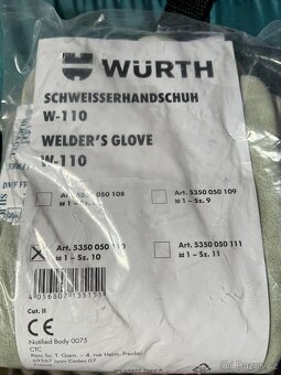 Svářečské rukavice WURTH W-110 - 2