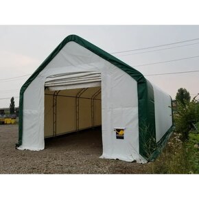 Plachtová hala 6,1m x 9,76m x 4,88m-900g-dvojitá konstrukce - 2