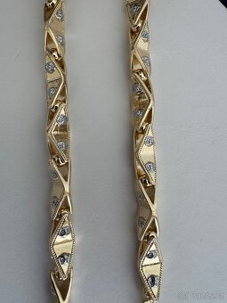 Pozlacený 14k řetěz 148g PRAHA - 2