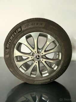 Zánovní originální alu kola Mercedes 5x112 r18 + 235/60r18 - 2
