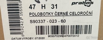 Polobotky černé vel. 47 - 2