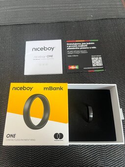 Platební prsten Niceboy ONE Brushed black S12 - 2