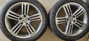 Originál alu kola VW touareg včetně nových pneu - 2