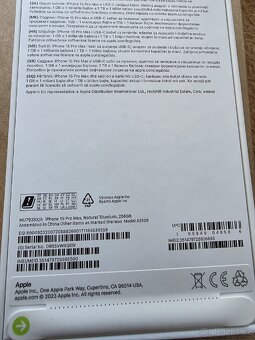 Prodám iPhone 15 Pro Max 256GB - 2